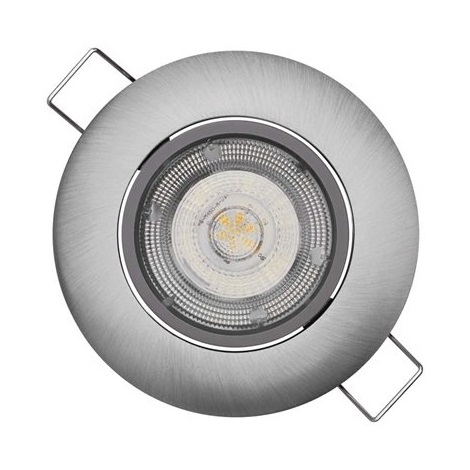LED Vgradna svetilka EXCLUSIVE 1xLED/5W/230V 3000 K srebrna