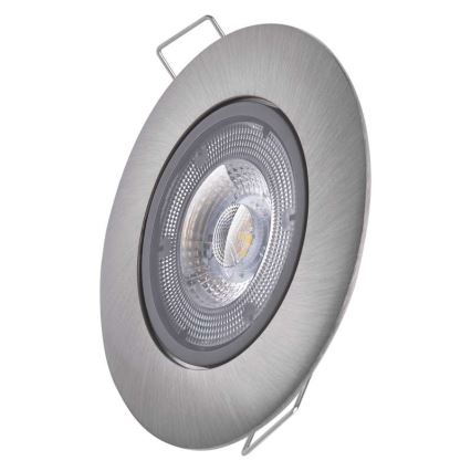 LED Vgradna svetilka EXCLUSIVE 1xLED/5W/230V 3000 K srebrna