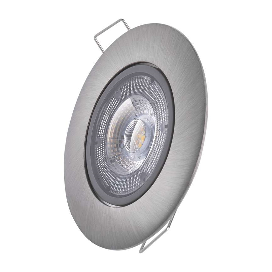 LED Vgradna svetilka LED/5W/230V 3000 K srebrna