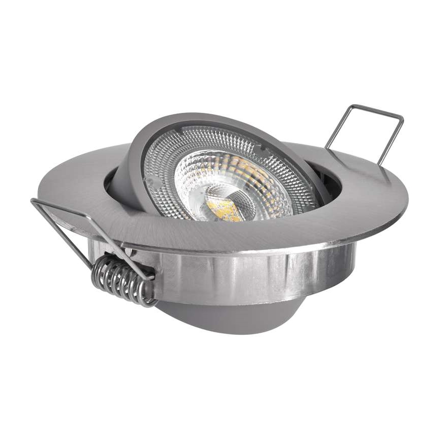 LED Vgradna svetilka LED/5W/230V 3000 K srebrna