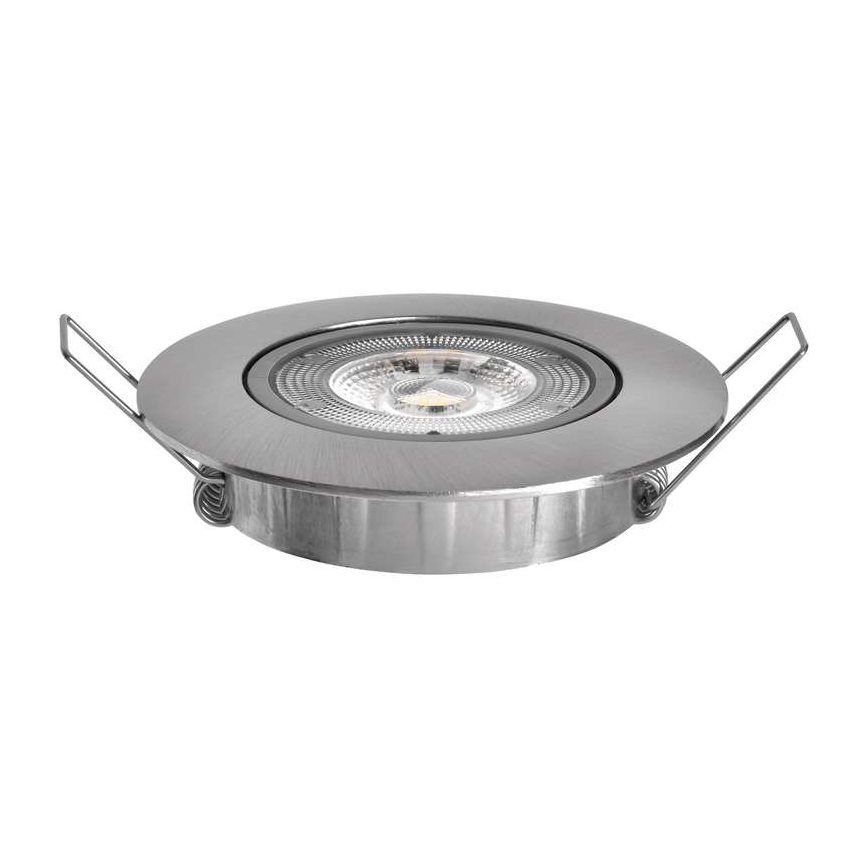 LED Vgradna svetilka LED/5W/230V 3000 K srebrna
