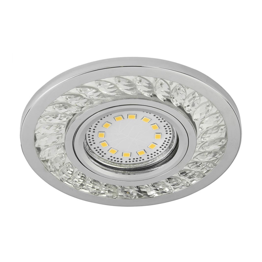 LED Vgradna svetilka EYE 1xGU10/50W + LED/3W/230V