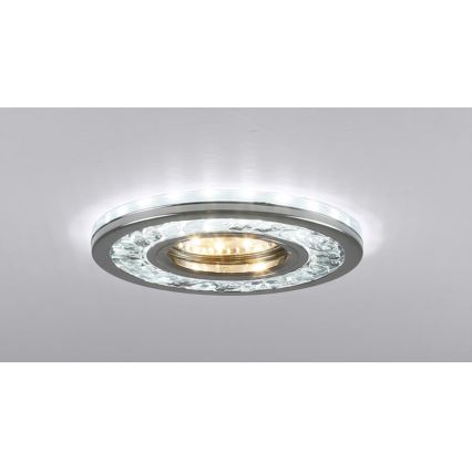 LED Vgradna svetilka EYE 1xGU10/50W + LED/3W/230V