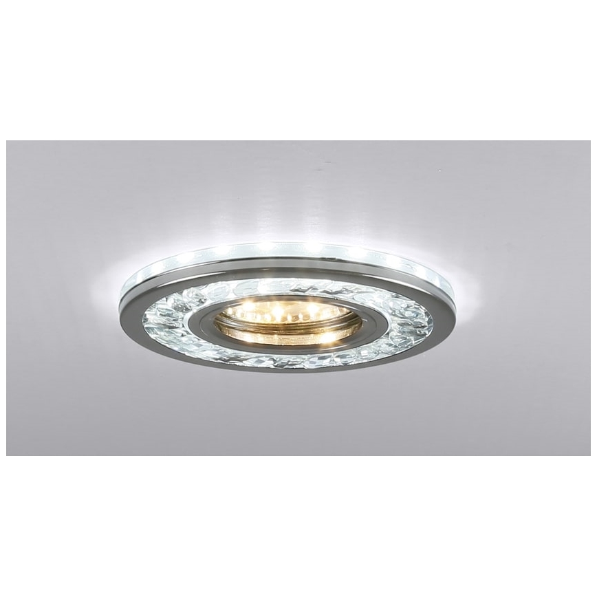 LED Vgradna svetilka EYE 1xGU10/50W + LED/3W/230V