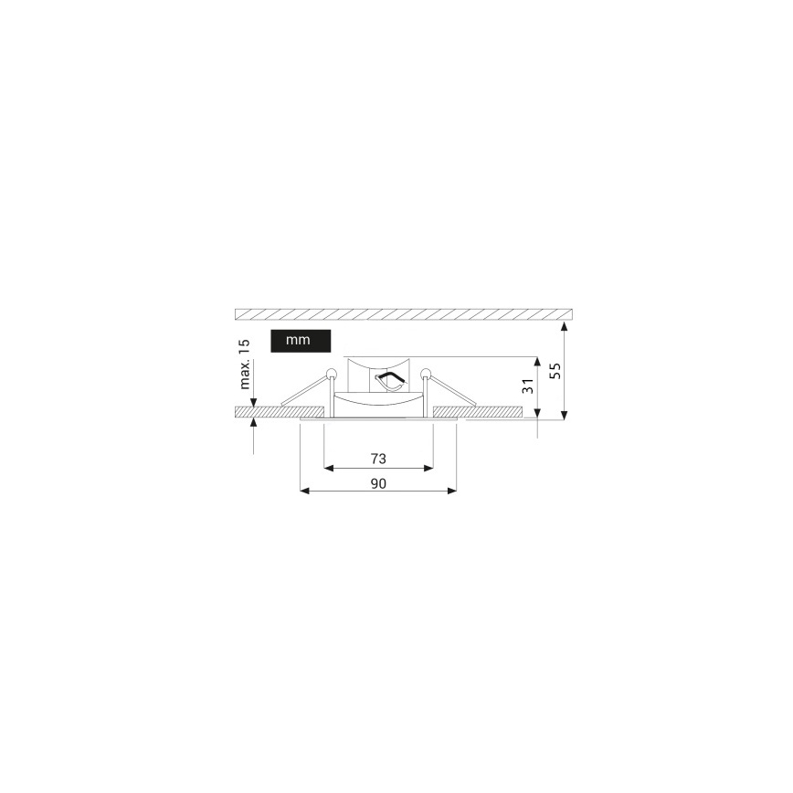 LED Vgradna svetilka EYE LED/5W/230V 3000K