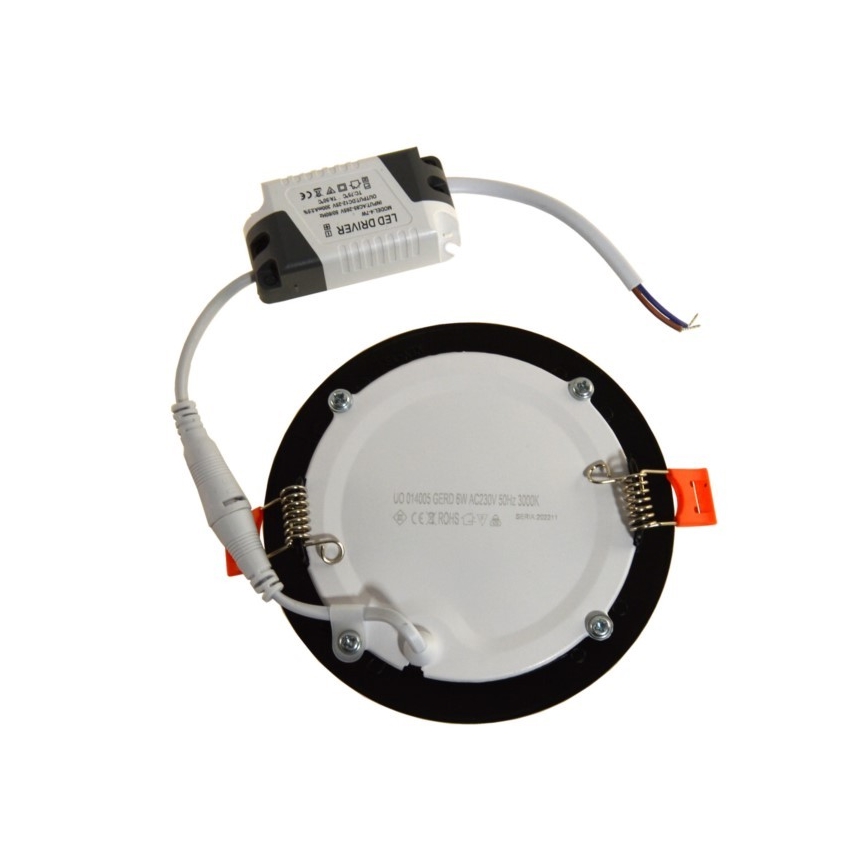 LED Vgradna svetilka GERD LED/6W/230V 3000K črna