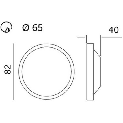 LED Vgradna svetilka HALO LED/5W/230V 3000K