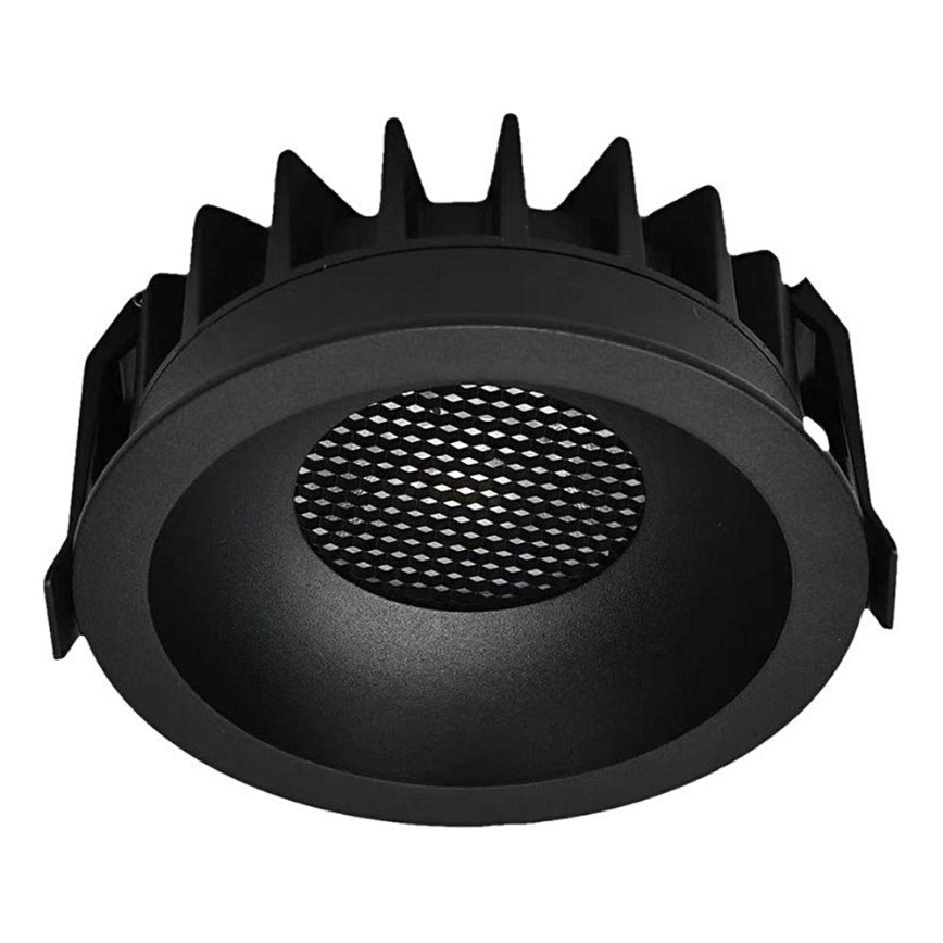 LED Vgradna svetilka LED/12W/230V 3000/4000/6400K ø 8,6 cm črna