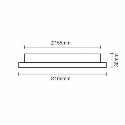 LED Vgradna svetilka LED/12W/230V IP40