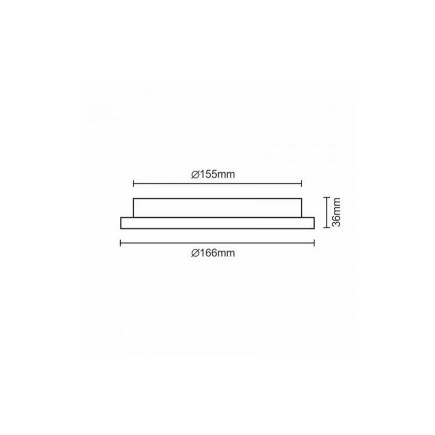 LED Vgradna svetilka LED/12W/230V IP40