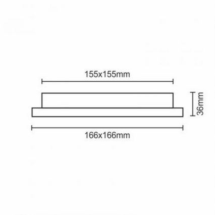 LED Vgradna svetilka LED/12W/230V IP40