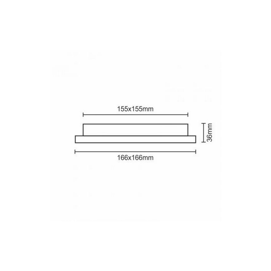 LED Vgradna svetilka LED/12W/230V IP40