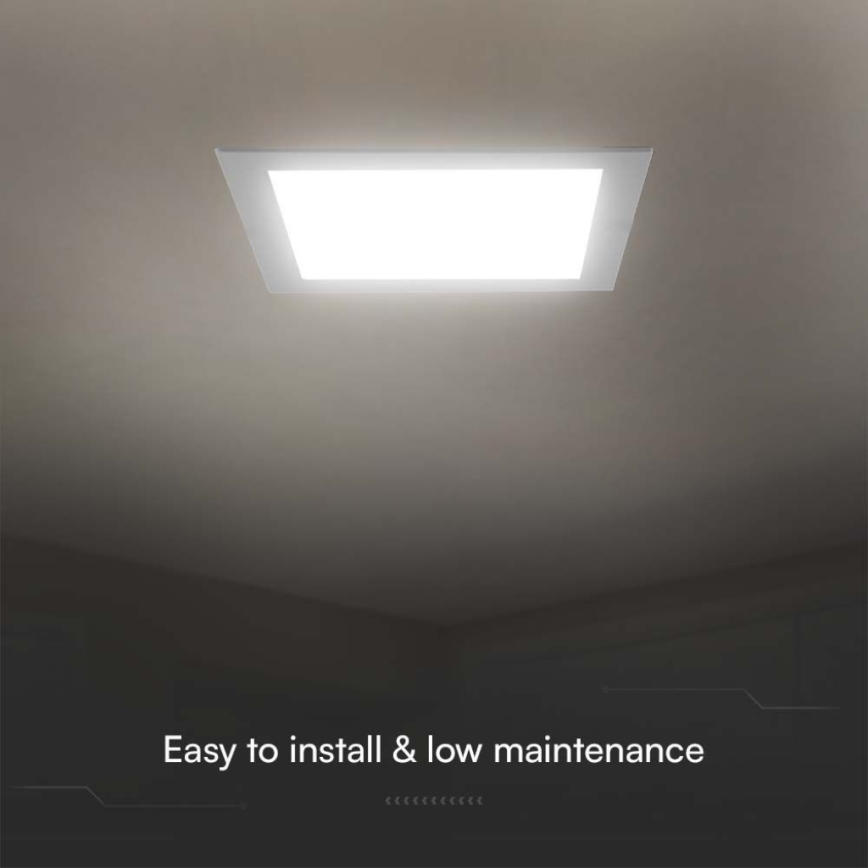 LED Vgradna svetilka LED/18W/230V 22x22 cm 4000K bela