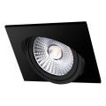 LED Vgradna svetilka LED/18W/230V 3000K 11,5x11,5 cm črna