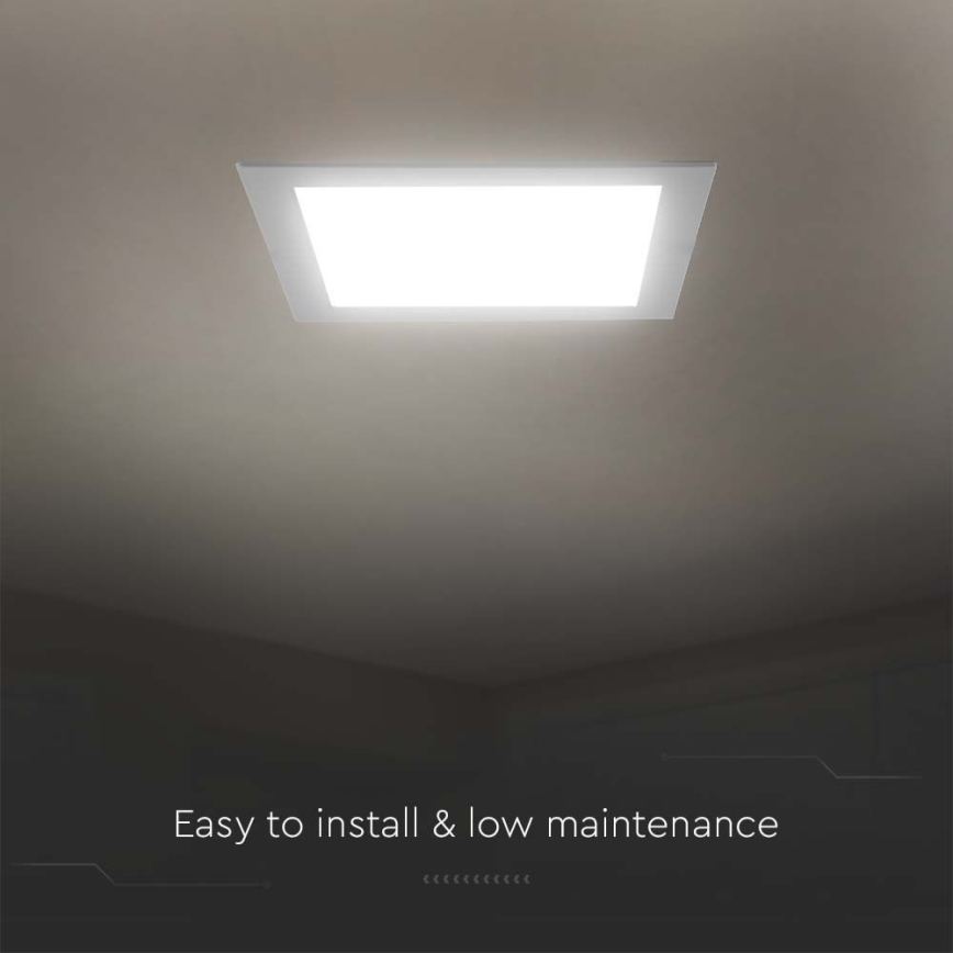 LED Vgradna svetilka LED/24W/230V 29,5x29,5 cm 6500K bela