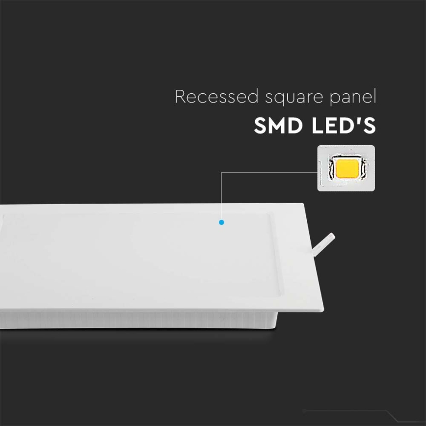 LED Vgradna svetilka LED/24W/230V 29,5x29,5 cm 6500K bela