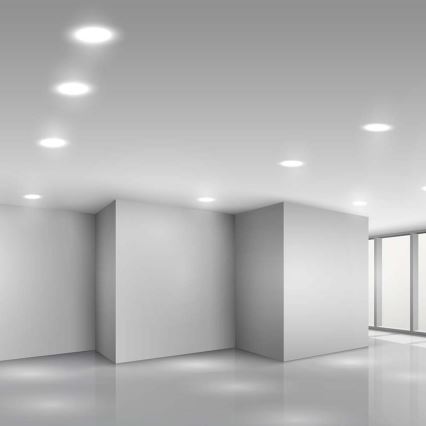 LED Vgradna svetilka LED/3W/230V pr. 9,5 cm 3000K bela