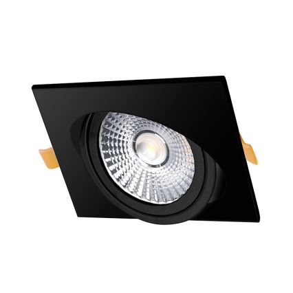 LED Vgradna svetilka LED/6W/230V 3000K 8,5x8,5 cm črna