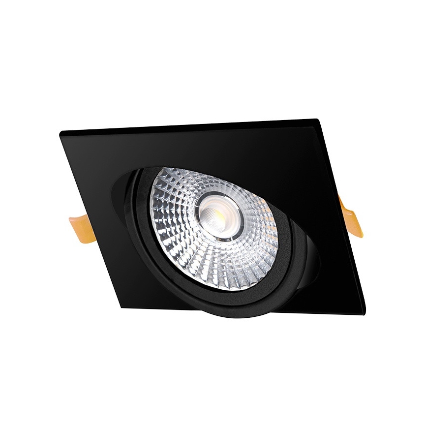 LED Vgradna svetilka LED/6W/230V 3000K 8,5x8,5 cm črna