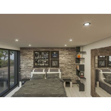 LED Vgradna svetilka LED/6W/230V 4000K pr. 8,5 cm črna