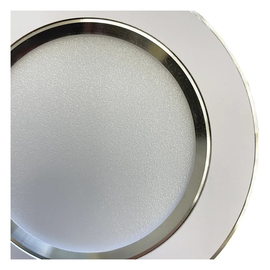 LED Vgradna svetilka LED/7,5W/230V 4000K bela/srebrna