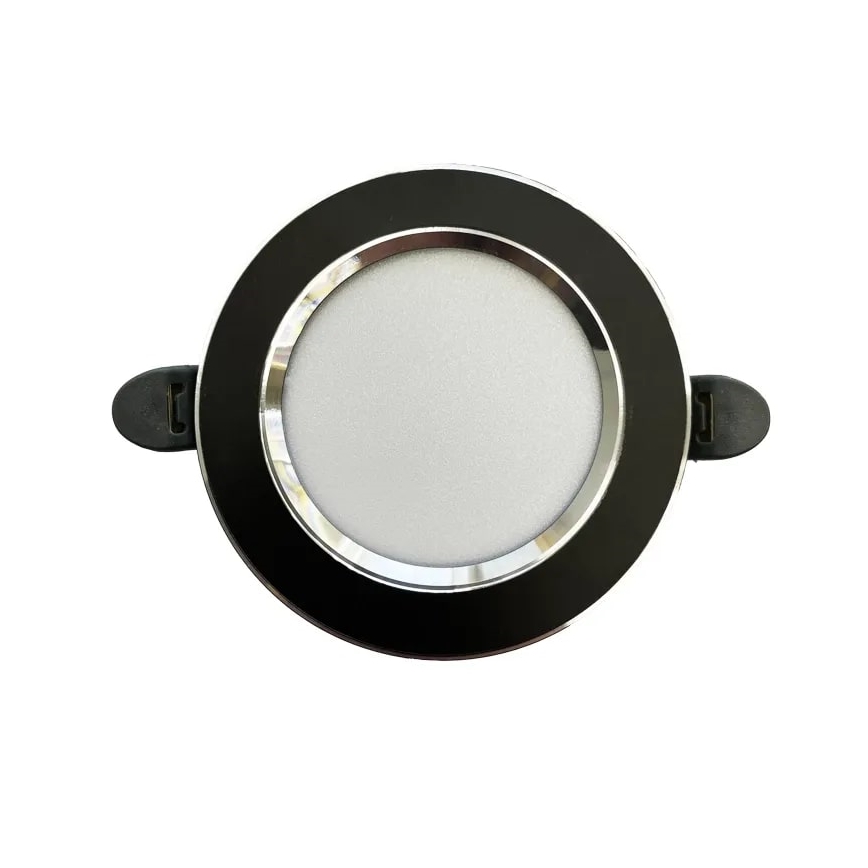 LED Vgradna svetilka LED/7,5W/230V 4000K črna/srebrna