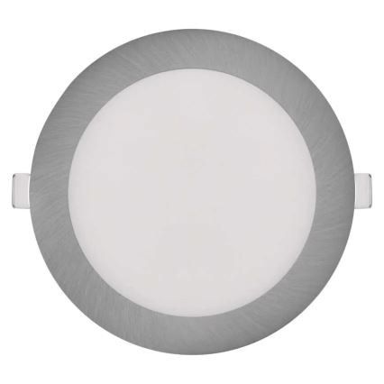 LED vgradna svetilka NEXXO LED/12,5W/230V 3000/3500/4000K srebrna, premer 17 cm