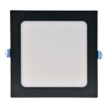 LED Vgradna svetilka RIGEL LED/10W/230V 4000K 16,8x16,8 cm črna