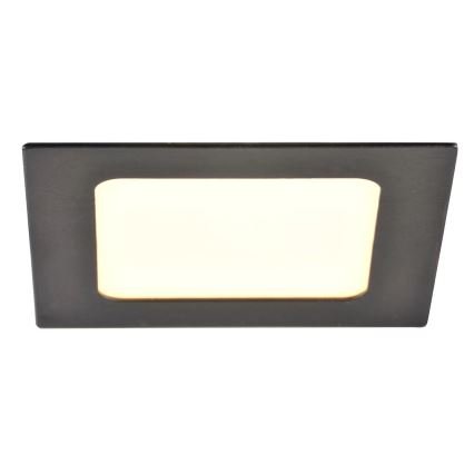 LED Vgradna svetilka RIGEL LED/4,8W/230V 4000K 11,8x11,8 cm črna