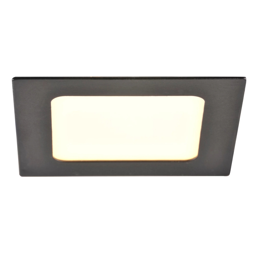 LED Vgradna svetilka RIGEL LED/4,8W/230V 4000K 11,8x11,8 cm črna