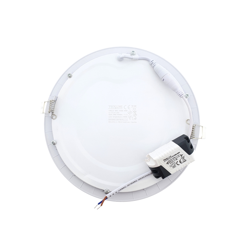 LED Vgradna svetilka ROUND LED/18W/230V 2700K