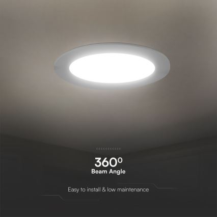 LED Vgradna svetilka SAMSUNG CHIP LED/18W/230V 4000K pr. 22 cm bela