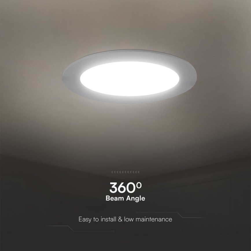 LED Vgradna svetilka SAMSUNG CHIP LED/18W/230V 4000K pr. 22 cm bela