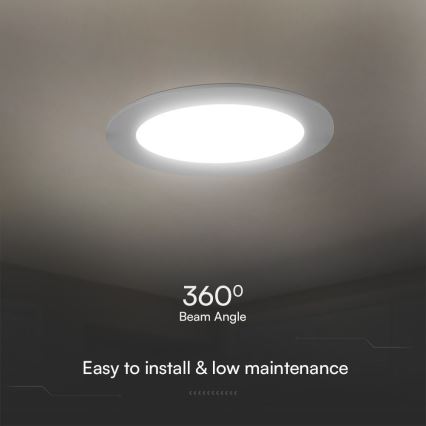 LED Vgradna svetilka SAMSUNG CHIP LED/24W/230V 3000K pr. 29,4 cm bela