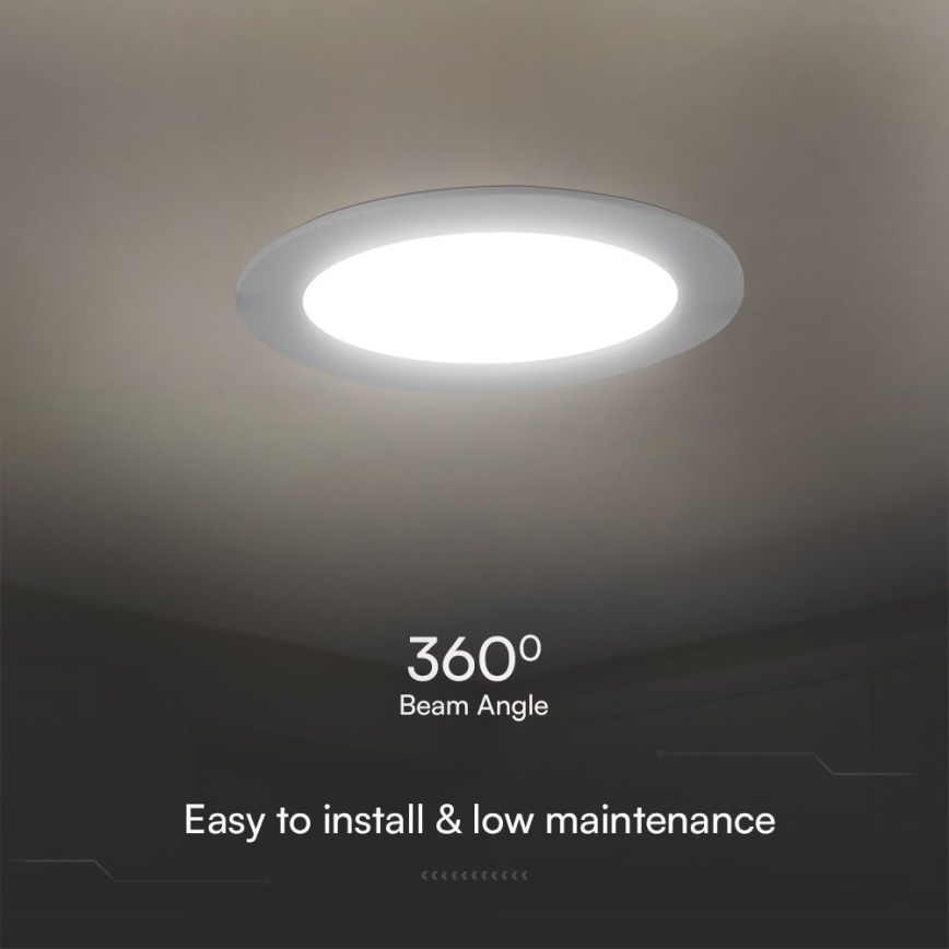LED Vgradna svetilka SAMSUNG CHIP LED/24W/230V 3000K pr. 29,4 cm bela
