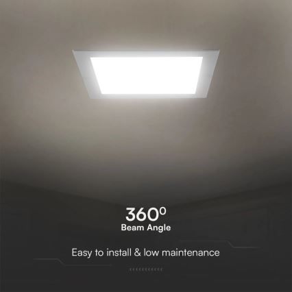 LED Vgradna svetilka SAMSUNG CHIP LED/24W/230V 6500K 29,5x29,5 cm bela