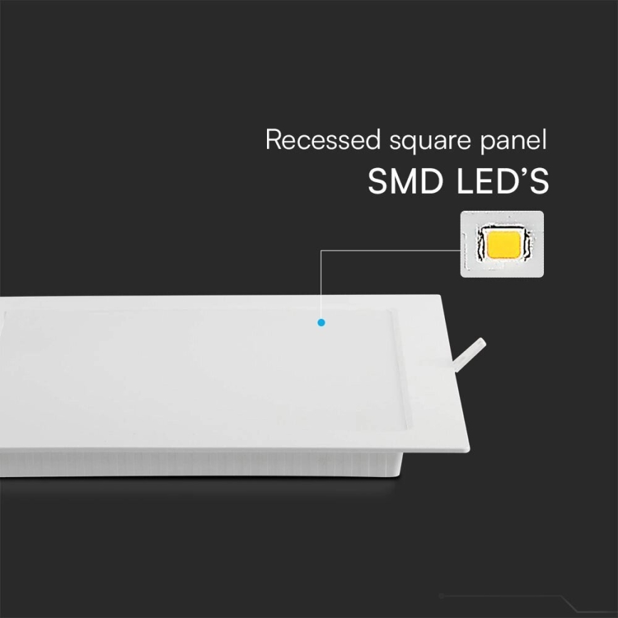 LED Vgradna svetilka SAMSUNG CHIP LED/24W/230V 6500K 29,5x29,5 cm bela