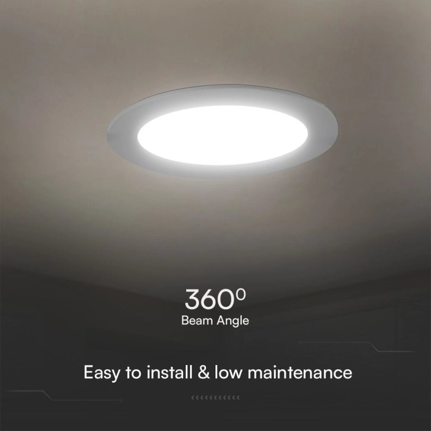 LED Vgradna svetilka SAMSUNG CHIP LED/24W/230V 6500K pr. 29,4 cm bela