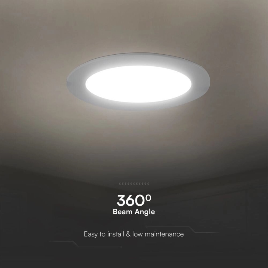 LED Vgradna svetilka SAMSUNG CHIP LED/3W/230V 6500K pr. 9,5 cm bela