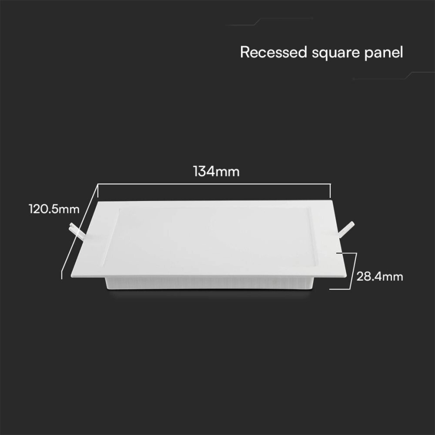 LED Vgradna svetilka SAMSUNG CHIP LED/6W/230V 3000K 12x12 cm bela