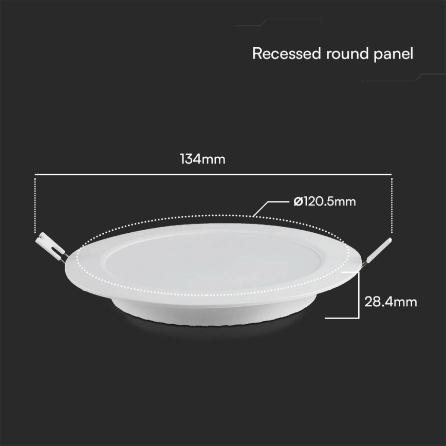 LED Vgradna svetilka SAMSUNG CHIP LED/6W/230V 4000K pr. 12 cm bela