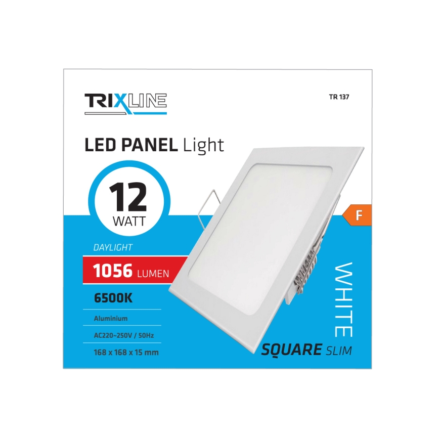 LED Vgradna svetilka SQUARE LED/12W/230V 6500K