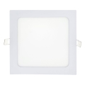 LED Vgradna svetilka SQUARE LED/15W/230V 4200K 18,8x18,8 cm bela