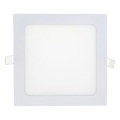 LED Vgradna svetilka SQUARE LED/15W/230V 6500K 18,8x18,8 cm bela