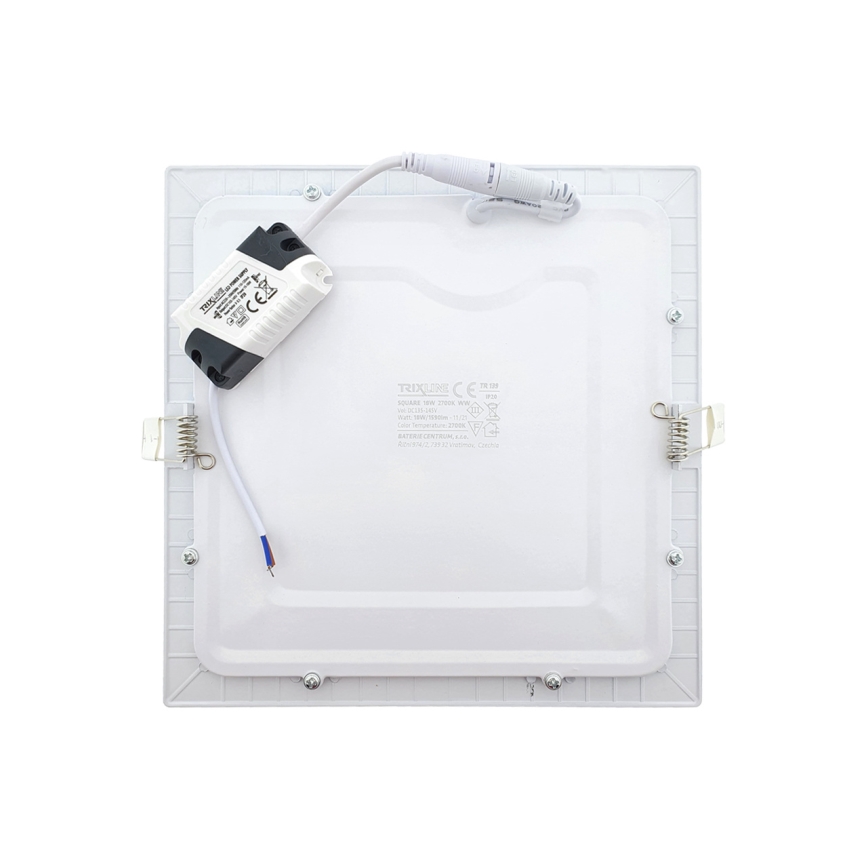 LED Vgradna svetilka SQUARE LED/18W/230V 2700K 22x22 cm bela