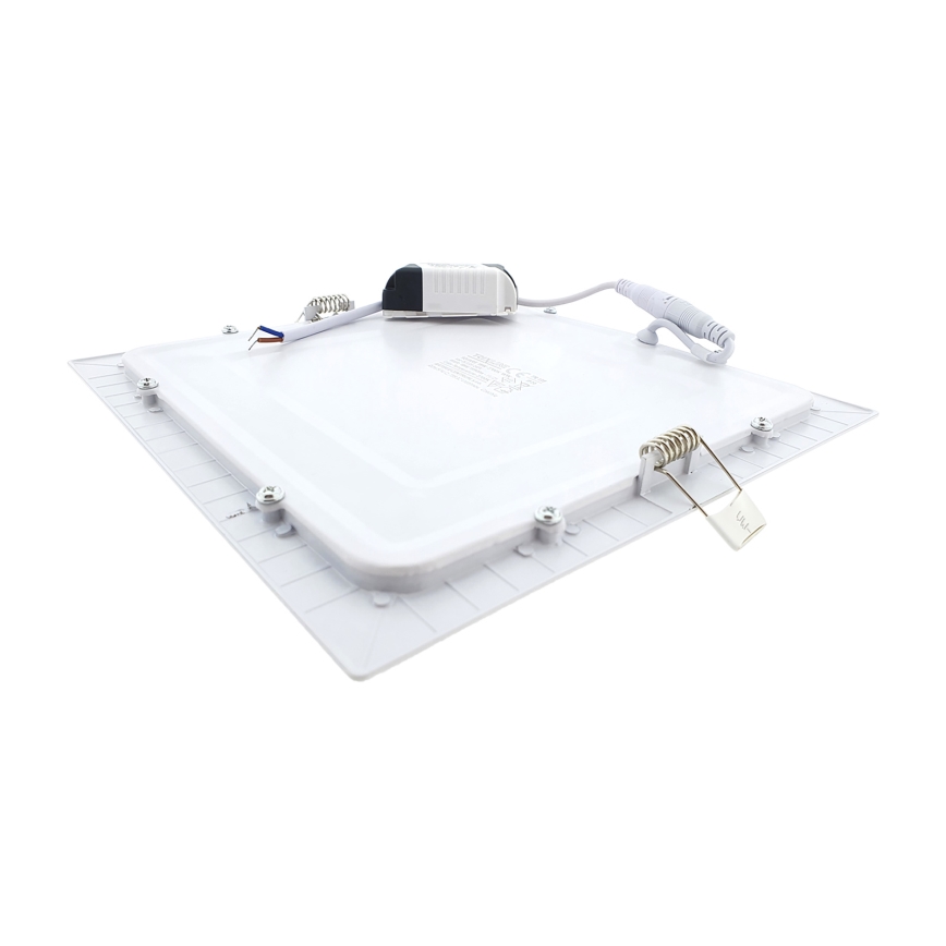 LED Vgradna svetilka SQUARE LED/18W/230V 2700K 22x22 cm bela