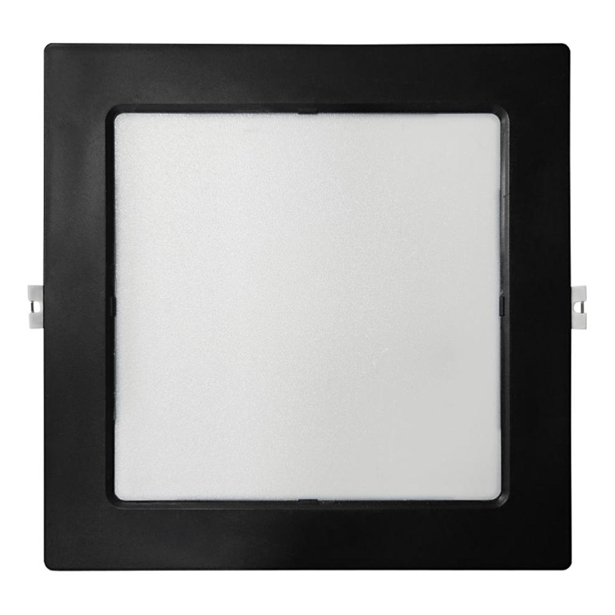 LED Vgradna svetilka SQUARE LED/18W/230V 4000K 22x22 cm črna