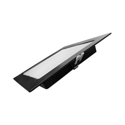 LED Vgradna svetilka SQUARE LED/18W/230V 4000K 22x22 cm črna