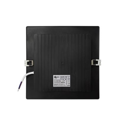 LED Vgradna svetilka SQUARE LED/18W/230V 4000K 22x22 cm črna