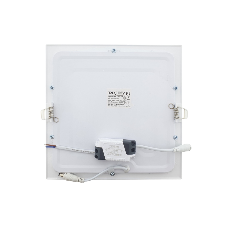 LED Vgradna svetilka SQUARE LED/18W/230V 4200K 22x22 cm bela